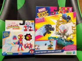 Hasbro 010994181000 Marvel Comics Action Black Panther And Iron Man Vs Ultron Spider-man Toy