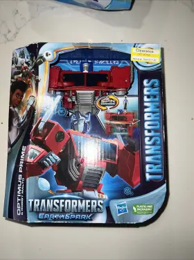 Hasbro 010996101822 Transformers Earthspark Spin Changer 8 Inch Optimus Prime And 2 Robb Malto