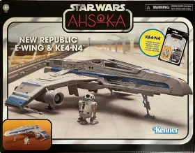 Ke4-n4 Hasbro 010996247674 Star Wars The Vintage Collection New Republic E-wing And Figure