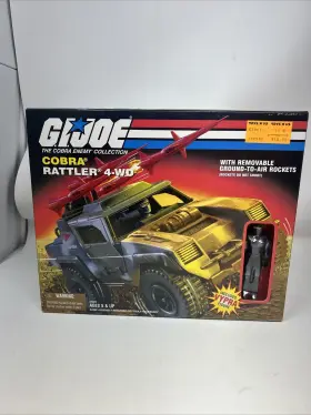 Hasbro 076281570617 1998 Gi Joe Cobra Rattler With Rare Vypra Figure New And Factory Sealed