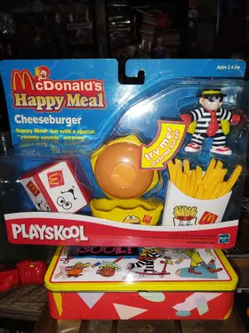 Hasbro 076930256527 Playskool Mcdonalds Happy Meal Set Cheeseburger 2000 New Sealed Htf