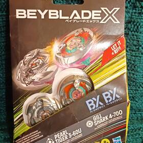 Hasbro 3-60u Beyblade X Pearl Tiger And Gill Shark 4-700 Playset Multicolor