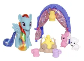 31301 Hasbro My Little Pony Rainbow Dashs Camping Trip Playset - 2010 G4 Restored/repacked