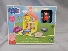 35576301 Hasbro Nib Peppa Pig Toys Carry-along House 10 Pc Playset George Furniture Bathroom
