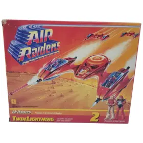 5525 Hasbro Air Raiders Twin Lightning Vehicle With Action Figures And Insert 1987 New Open Box