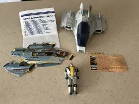 6049 Hasbro G.i. Joe Sharc Flying Submarine And Deep Six Action Figure. Pre Owned