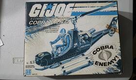 Hasbro 6077 G.i. Joe Cobra F.a.n.g. Helicopter Playset Boxed 1983 Mpn