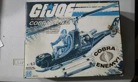 6077 Hasbro G.i. Joe Cobra F.a.n.g. Helicopter Playset Boxed 1983 Mpn
