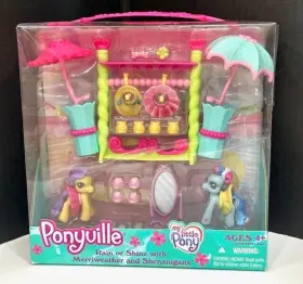 62557 Hasbro New My Little Pony Rain Or Shine With Merriweather And Shenanigans Ponyville 2007