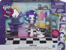 Hasbro 630509389896 My Little Pony Equestria Girls Minis Rarity Slumber Party Beauty Set