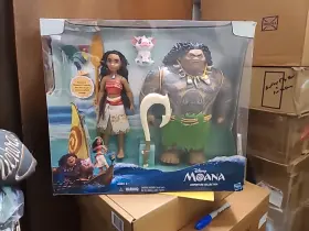 Hasbro 630509479887 New In Box Disney Moana Adventure Collection Maui Pua And Heihei Gitf Set