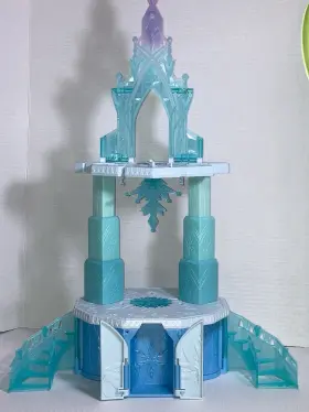 63071b Hasbro Disney S Inch Frozen Little Kingdom - Elsa Magical Rising Castle See Video Clip