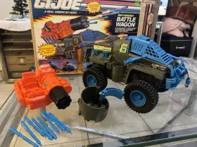 6344 Hasbro G.i. Joe Motorized Battle Wagon Playset Vintage With Box And Accessories