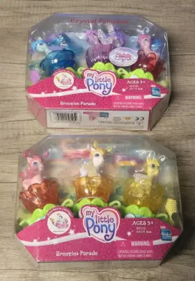 Hasbro 653569142492 My Little Pony Mlp Breezies Parade Playset Set Of 2 Rare New Dirty Damaged