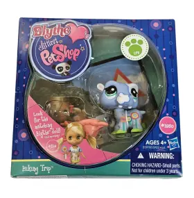 1850 Hasbro 653569546191 Blythe Littlest Pet Shop Hiking Trip Hippo Hippopotamus Lps #1850 Misp 2010 Rare