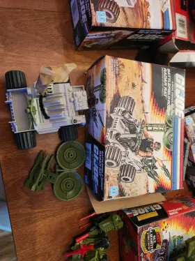 6291 Hasbro 6638/6291 G.i. Joe Radar Rat Vehicle And Defense Battle Station Vintage Playset