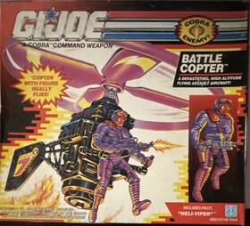 Hasbro 6825 G.i. Joe Vintage Battle Copter Playset Heli-viper Figure Boxed