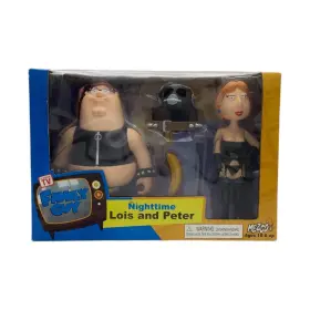 Hasbro 696198200171 2005 Mezco Family Guy Nighttime Lois And Peter Action Figure Set