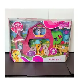 7077290000 Hasbro My Little Pony Applejack Sweet Apple Barn Playset With And Wagon 3