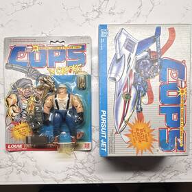 Hasbro 7646 Cops Ftn Crooks Lot Louie The Plumber And Pursuit Jet Playset 1988 Sealed Unbroken