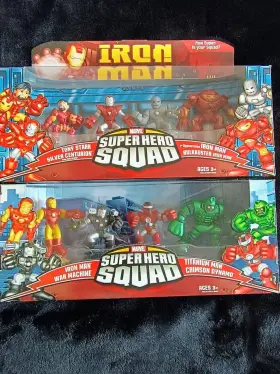 78317 Hasbro Marvel Super Hero Squad Hall Of Armor And Face Off Pack Lot 2