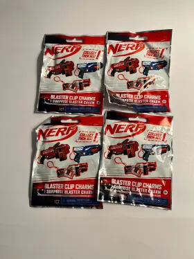 Hasbro 840356105437 4 New Nerf Collectable Blaster Clip Charms Blind Bag