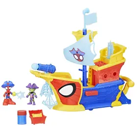 93711731 Hasbro Spidey And His Amazing Friends Water-webs Webs Ahoy Bubble Pirate Ship