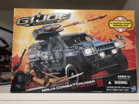 98489 Hasbro G.i. Joe Ninja Combat Cruiser Vehicle Playset With Night Fox Figure Boxed