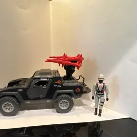 Bw-x94 Hasbro G.i. Joe Cobra Stinger Action Figure Vehicle Black Red 1982