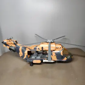 C0017 Hasbro G.i. Joe Tiger Force Desert Camo Helicopter Vehicle 24 Inch Large 2003 Gunship Toy