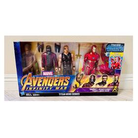 Hasbro E2909 Marvel Avengers Infinity War Titan Hero 4-pack Iron Man Thor Groot Sword