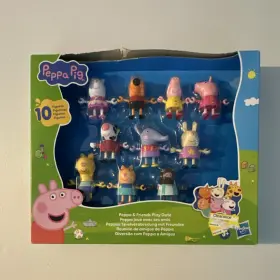 E6141 Hasbro Peppa Pig Play Date Playset 10 Figure Set Rebecca Rabbit Suzy Sheep 2020