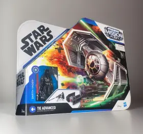 E9342 Hasbro E9598/e9342 Nisb Tie Advanced And Darth Vader Star Wars Mission Fleet Stellar Class