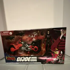 F0091 Hasbro G.i. Joe Classified Series Baroness With Cobra C.o.i.l. Motorcycle