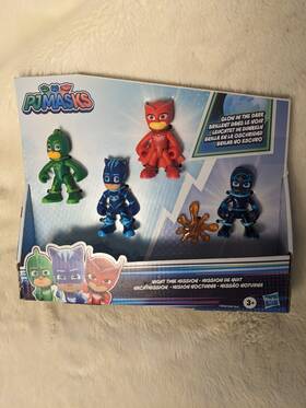 Hasbro F2385/f2647 Pj Masks Night Time Mission Glow Action Figure Playset Gekko Catboy