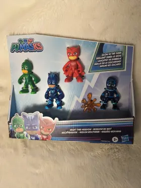 F2647 Hasbro F2385/f2647 Pj Masks Night Time Mission Glow Action Figure Playset Gekko Catboy