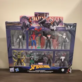 F3541 Hasbro Marvel Spider-man And Venom Action Figure Playset Boxed Set 8pc