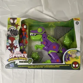 F5051 Hasbro Marvel Spidey And His Amazing Friends Goblin Mech Dinosaur Playset