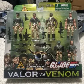 F5639 Hasbro G.i. Joe Valor Vs Venom Desert Patrol Squad Playset Gung Ho Snake Eyes