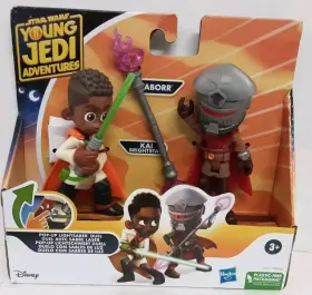 F8007 Hasbro Star Wars Young Jedi Adventures Pop-up Lightsaber Duel Kai Brightstar And Taborr