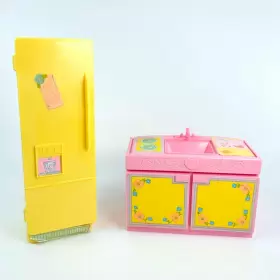 F844 Hasbro My Little Pony- G1 1986 Paradise Estate Playset Kitchen Fridge Sink- 1980s Mlp