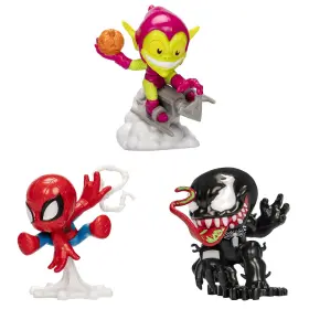 F91955s1 Hasbro Marvel Spider-man Mighty-verse Collection Series 1 Multipack 3 Collectible