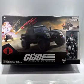 F9211 Hasbro G.i. Joe Classified Cobra Night Attack 4-wd Stinger And Driver Playset