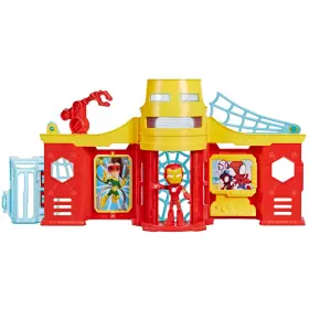 F9351 Hasbro Spidey And His Amazing Friends Stark Tower 11.5 Inches Tall Multicolor