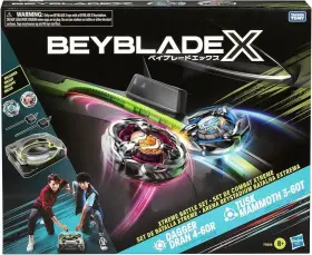 3-60t Hasbro F9588 Beyblade X Arena/x-celerator Rail With Dagger Dran 4-60r And Tusk Mammoth Set