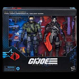 Hasbro G0316 G.i. Joe Steel Corps Commander And Twilight Guard Action Figures Playset
