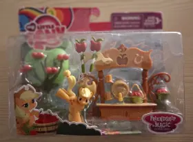 Gm-b00soi652w Hasbro My Little Pony Applejack Sweet Apple Juice Stand Set Friendship Is Magic 2014