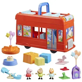 F88815l0 Hasbro Inc. Peppa S 2-in-1 Party Bus Playset 3 Figures Preschool Toys Christmas Gifts