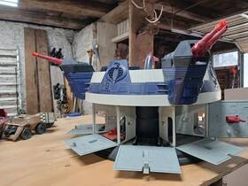 Hasbro M-4063 Gi Joe Arah Cobre Terror Drome Base Incomplete 1986 With Firebat Original Vintage