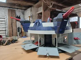 M-4063 Hasbro Gi Joe Arah Cobre Terror Drome Base Incomplete 1986 With Firebat Original Vintage